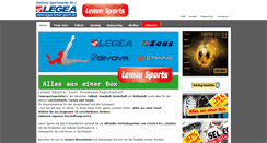 Desktop Screenshot of legea-lemm-sports.com